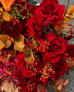 Flower Basket “Love in Autumn Colors”