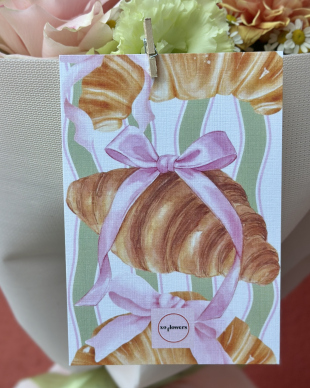 "Croissant" Greeting Card