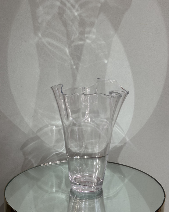 Glass vase “Wave” L