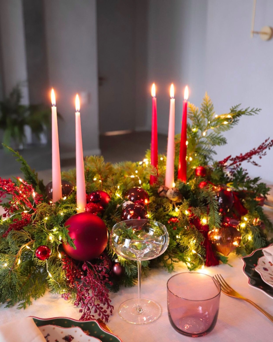 Christmas arrangement for the table