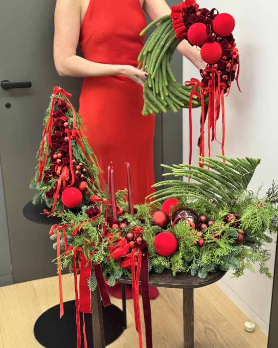 Christmas decor set “Velvet Holiday”