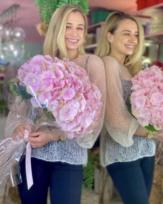 Bouquet made of hydrangea