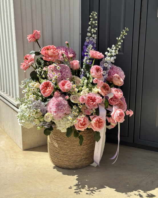 Coș cu flori „Paradisul florilor”