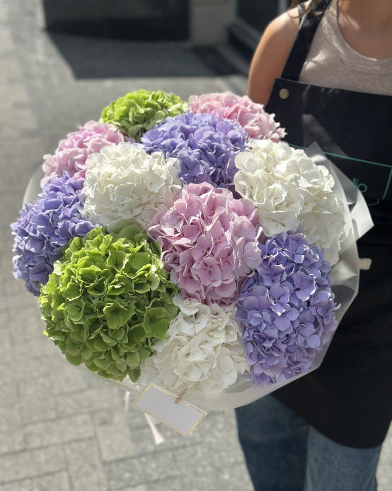 Bouquet made of hydrangea