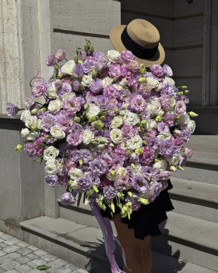 Buchet din eustoma mix