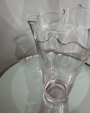 Glass vase “Wave” L