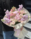 Bouquet “Rose, Mattiola and peony”