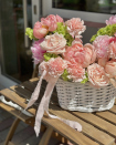 Basket with flowers "Glints of Summer"