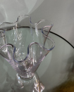 Glass vase “Wave” S