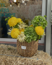 Basket with flowers "Autumn in Moldova"