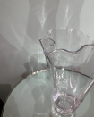 Glass vase “Wave” M