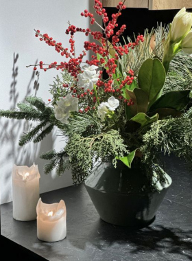 Christmas decor at XOstudio FLOWERS