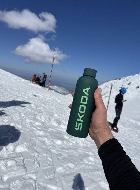 XOstudio FLOWERS at the top of the Balkans: the studio’s flag raised on Mount Musala