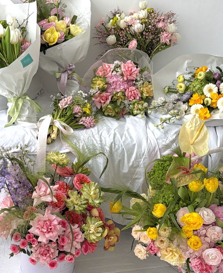 Luxurious bouquets of fresh flowers for all spring holidays, XOstudio FLOWERS in Chisinau.