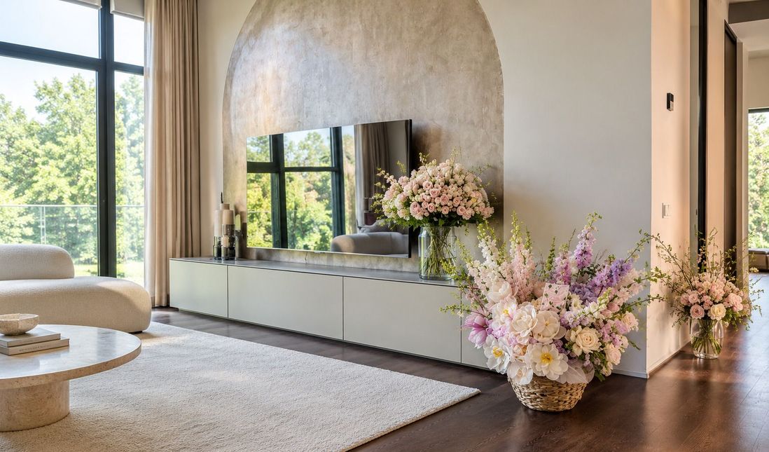 Transform your home's interior with flower arrangements from XOstudio FLOWERS.